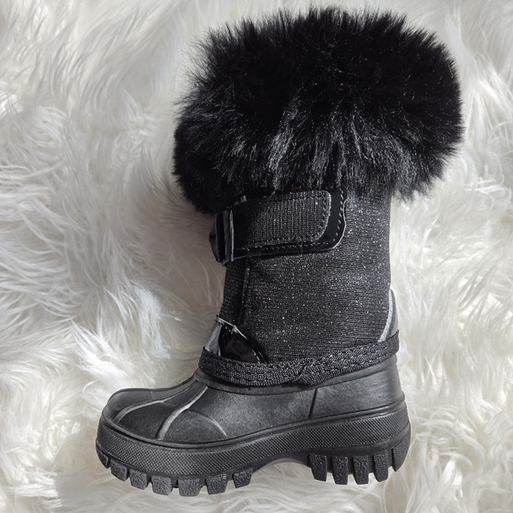 Kids Girls Winter Boots Faux Fur Size 6 NWOT - Picture 3 of 9